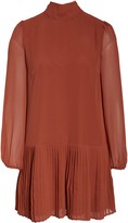 Thumbnail for your product : Ali & Jay Wink and a Shimmy Long Sleeve Pleated Chiffon Dress