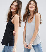 Thumbnail for your product : ASOS The New Ultimate Tank 2 Pack