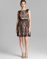 Thumbnail for your product : Aidan Mattox Dress - Sleeveless Lace Fit and Flare