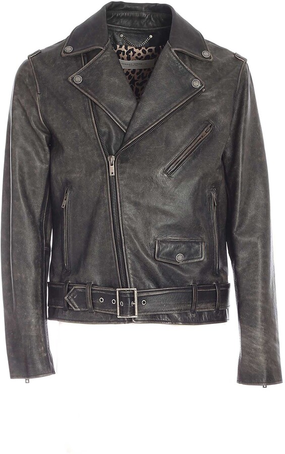 golden colour leather jacket