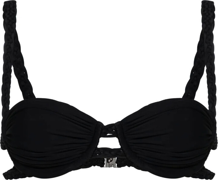 Isa Boulder Braided-Straps Bikini Top