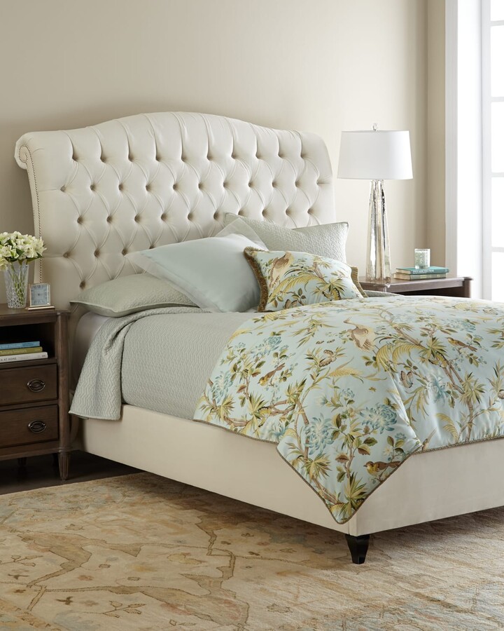 Velvet Tufted Bed | Shop the world's largest collection of fashion 