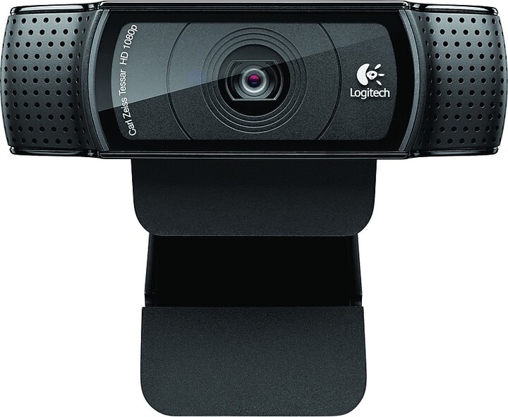 Logitech C920 HD Pro 1080p WebCam, Tripod Mount, Black (960-000998)