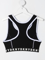 Thumbnail for your product : DKNY Logo Cropped Top