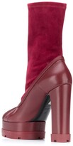 Thumbnail for your product : Casadei Platform Calf-Length Boots
