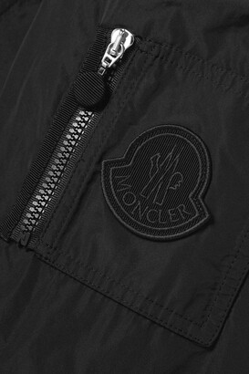 Moncler Mirac Ruffled Shell Down Peplum Jacket - Black