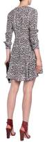 Thumbnail for your product : A.L.C. Pleated Printed Silk Mini Dress