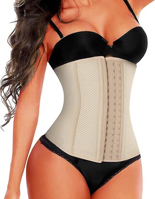  Lady Slim Fajas Colombianas Reductoras Y Moldeadoras Para  Mujer Underbust Latex Waist Trainer Hourglass Body Shaper For Women Brown