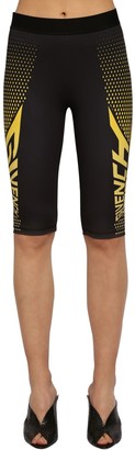Givenchy Logo Print Tech Jersey Cycling Shorts