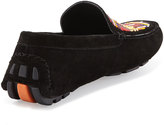 Thumbnail for your product : Donald J Pliner Vitox Beaded Skull Loafer, Black/Tartan
