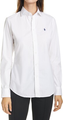 white ralph lauren shirt womens