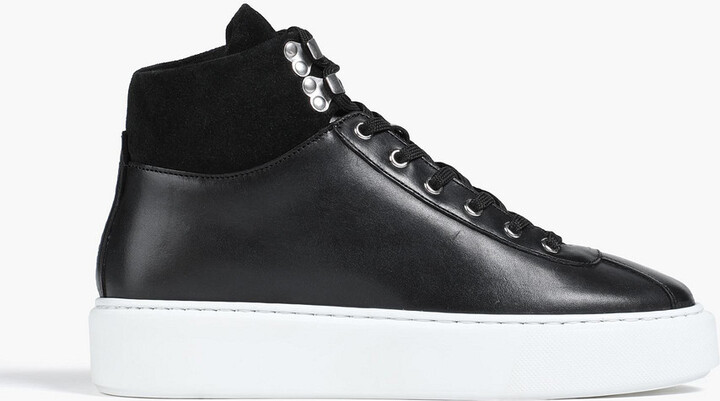 black ankle sneakers