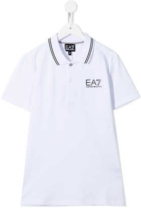 Emporio Armani Kids Logo-Print Short-Sleeved Polo Shirt