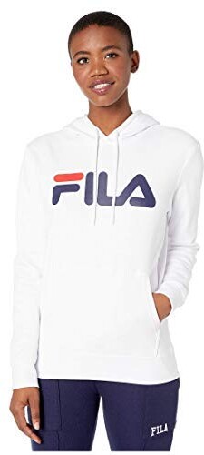 fila white line hoodie