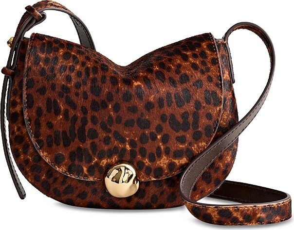 Madewell Dakota Leopard Print Calf Hair Saddle Bag