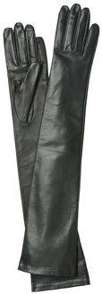 Rochas Long Leather Gloves