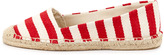 Thumbnail for your product : Splendid Kihei Striped Slip-On Flat, Strawberry/Natural