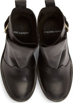 Thumbnail for your product : Pierre Hardy Black Leather Platform Wedge Boots