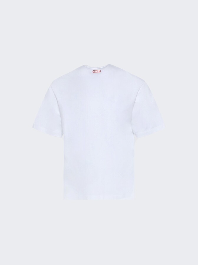 Casablanca Logo Patch Oversized Tee White