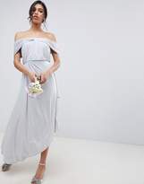 Thumbnail for your product : ASOS Design DESIGN ruched knot front maxi dress
