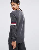 Thumbnail for your product : ASOS Sweatshirt with Stripe Tipping