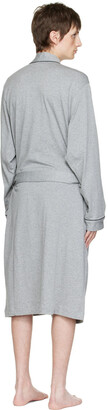 HUGO BOSS Gray Cotton Robe