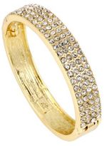 Thumbnail for your product : Kenneth Cole NEW YORK Boxed Gold Tone Pave Hinged Bangle Bracelet