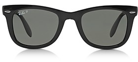 Ray-Ban Unisex Folding Polarized Wayfarer Sunglasses, 50mm