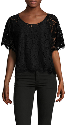 Plenty by Tracy Reese Lace Scoopneck Tee
