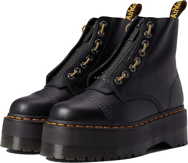Dr. Martens Sinclair Max Women's Shoes Black Pisa : UK 3 (US Women's 5) M, Leather