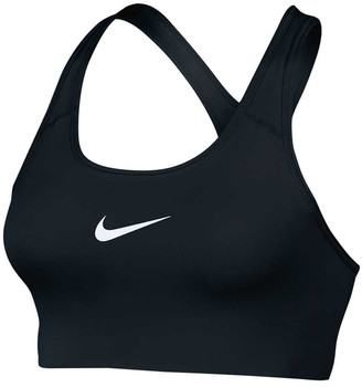 Nike Womens Pro Classic Swoosh Sports Bra Black / White XS
