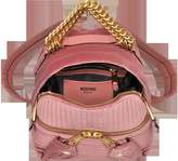 Thumbnail for your product : Moschino Pink Quilted Velvet Backpack