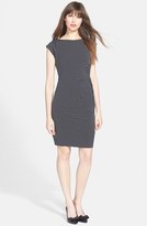 Thumbnail for your product : Chaus Side Ruched Polka Dot Dress