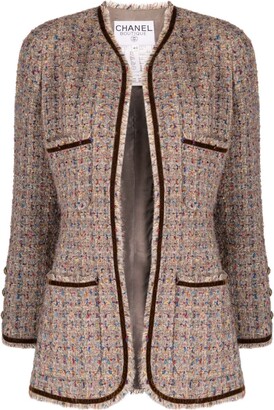 AQUA Tweed Jacket & Slit Front Skirt - 100% Exclusive