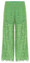 Gucci Lace wide-leg cropped trousers 