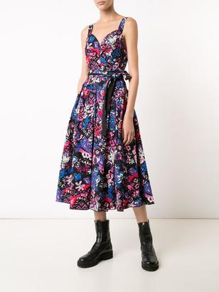 Marc Jacobs glitched floral print pleated dress