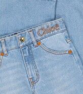 Thumbnail for your product : Chloé Children Embroidered straight-leg jeans