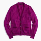 Thumbnail for your product : J.Crew Harlow cardigan sweater with velvet trim