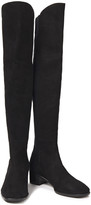 Thumbnail for your product : Stuart Weitzman Tia Stretch-knit And Suede Knee Boots