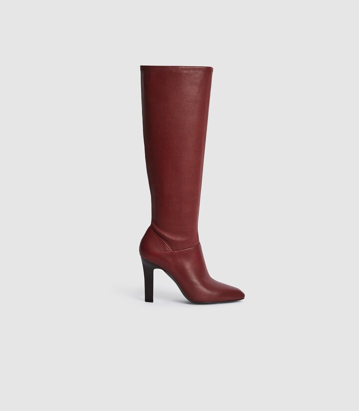 reiss leather boots