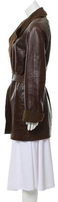 Chanel Short Leather Coat