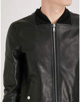 Thumbnail for your product : Rick Owens Glitter leather bomber jacket