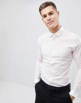 Thumbnail for your product : ASOS Design Smart Sretch Slim Check Shirt With Contrast Collar And Cuff