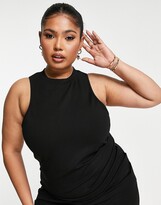 Thumbnail for your product : Extro & Vert Plus racer back bodycon dress in black