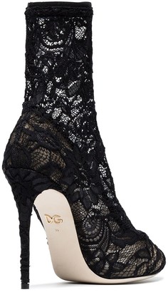 Dolce & Gabbana 105 Lace Ankle Boots
