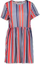 Thumbnail for your product : boohoo Nautical Stripe Gathered Waist Smock Dress