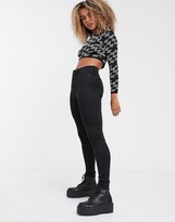 Thumbnail for your product : Noisy May Callie high waist skinny jean in black