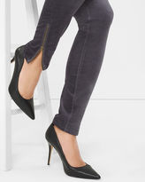 Thumbnail for your product : White House Black Market Curvy Velvet Skimmer Jeans