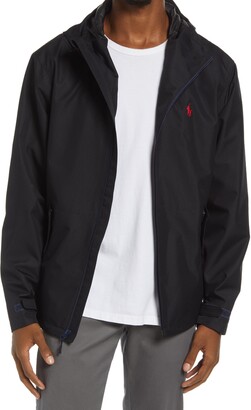 polo jacket black