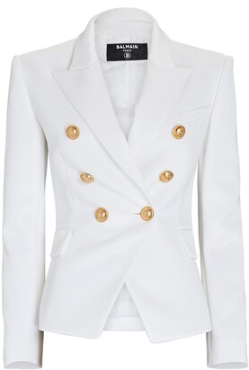 white balmain style blazer